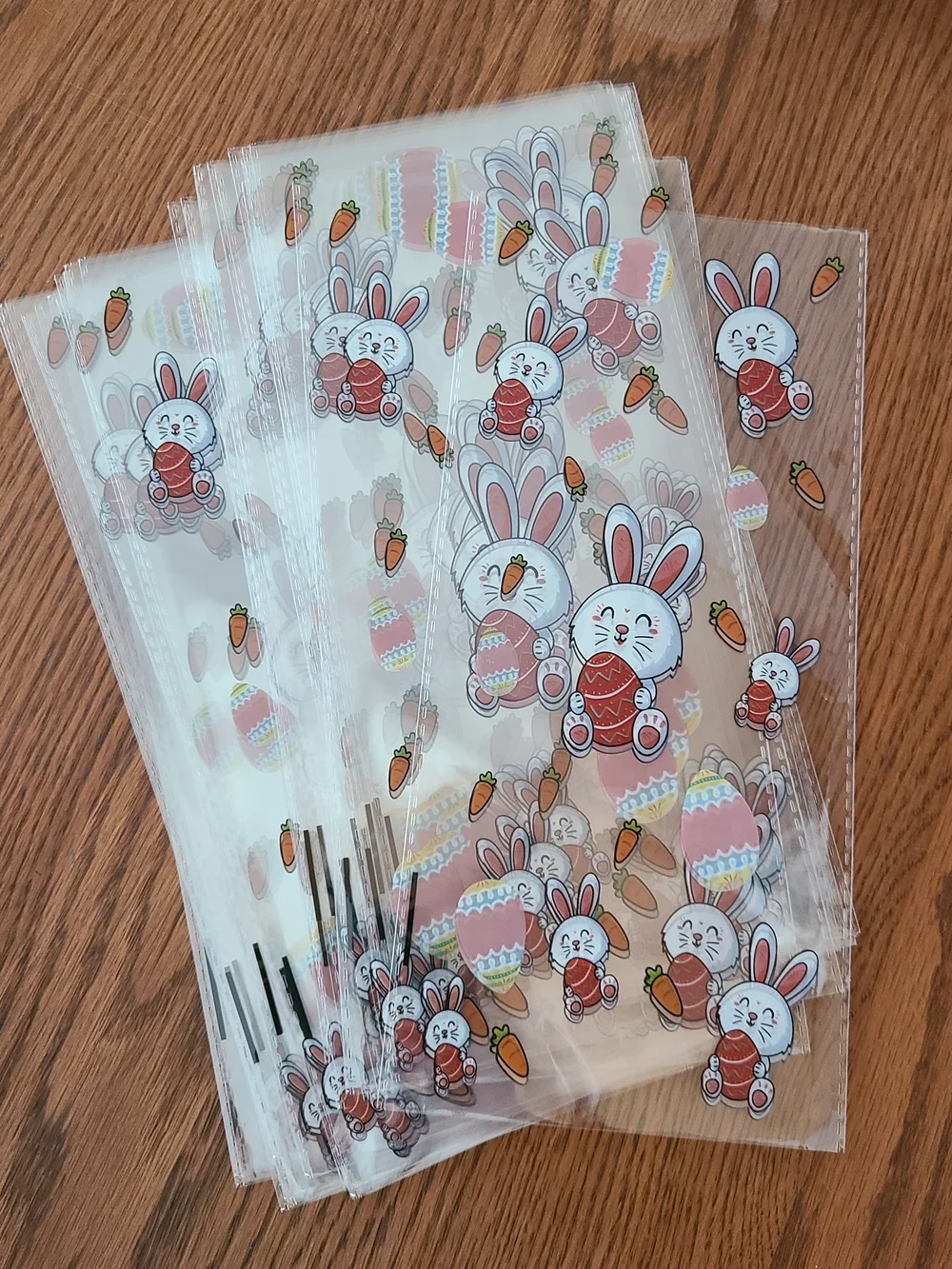 Easter Cellophane Bags - Carrot/ Bunny